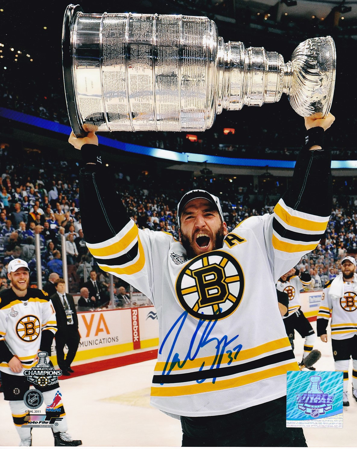 Patrice Bergeron Boston Bruins Signed Autographed Canada World Cup Hockey 8x10 