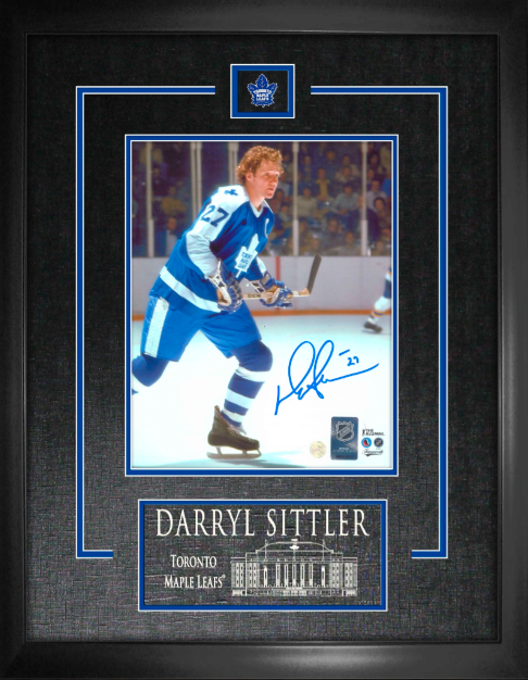 Darryl Sittler Toronto Maple Leafs Signed Jersey Hockey Collector Frame